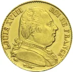 20 Francs Louis XVIII (1814-1815)