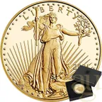 1 Unze Goldmünze American Eagle 2021 - neues Design Type 2 - polierte Platte