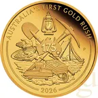1 Unze Goldmünze Australien 175 Jahre Gold Rush 2026 - polierte Platte