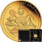 1/4 Unze Goldmünze Australien 175 Jahre Gold Rush 2026 - polierte Platte