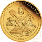 1/4 Unze Goldmünze Australien 175 Jahre Gold Rush 2026 - polierte Platte