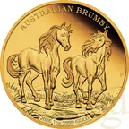 1 Unze Goldmünze Australien Brumby 2026 - polierte Platte