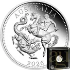 Australien Sovereign 2026 Silbermünze - polierte Platte