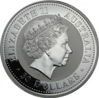 1 Unze Silbermünze Australien Kookaburra 2000