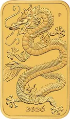 1 Unze Goldmünze Perth Mint - Rectangular Dragon 2026