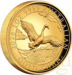 1 Unze Goldmünze Australien Schwan 2026 - High Relief - polierte Platte
