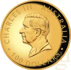 1 Unze Goldmünze Australien Schwan 2026 - High Relief - polierte Platte