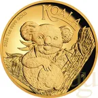 1 Unze Goldmünze Australien Koala 2026 polierte Platte - High Relief