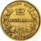 1 Sovereign Goldmünze Victoria Jugend - Australien