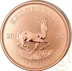 1 Unze Goldmünze Krügerrand 2026 - Reverse polierte Platte