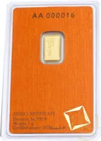 1 Gramm Goldbarren Valcambi