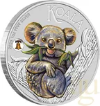 1 Unze Silbermünze Australien Koala 2026 ANA Liberty Bell Privy Mark coloriert - Coincard