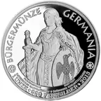 1 Unze Silber Bürgermünze Germania - polierte Platte