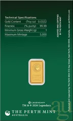 1 Gramm Goldbarren Perth Mint - Dune - Haus Atreides