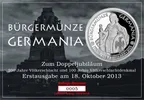 1 Unze Silber Bürgermünze Germania - polierte Platte