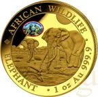 1 Unze Goldmünze Somalia Elefant 2026 - ANA Pittsburgh