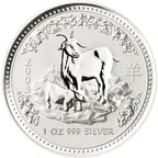1 Unze Silbermünze Australien Lunar I Ziege 2003
