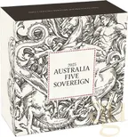 Australien Five Sovereign 2025 - polierte Platte reverse teilvergoldet