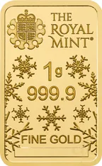 1 Gramm Goldbarren The Royal Mint - Christmas