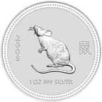 1 Kilogramm Silbermünze Australien Lunar I Maus 2008