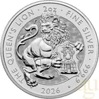 2 Unzen Silbermünze Tudor Beasts Queen's Lion 2026