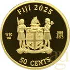 1/10 Unze Goldmünze Fiji Cats 2025 - prooflike