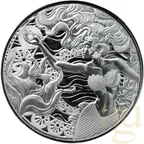 1 Unze Silbermünze Samoa Mermaid & Pearl 2025