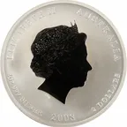 2 Unzen Silbermünze Australien Lunar II Maus 2008