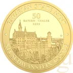 1/2 Unze Goldmünze Bayern Thaler - Schloss Neuschwanstein 2025