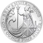 1 Unze Silbermünze Britannia 2008