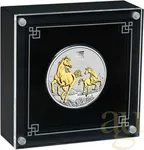 1 Unze Silbermünze Australien Lunar III Pferd 2026 teilvergoldet