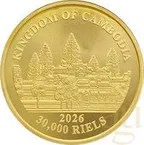 1 Unze Goldmünze Kambodscha Lost Tigers 2026