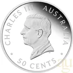 1/2 Unze Silbermünze Australien Happy Birthday 2026 - polierte Platte - coloriert - Coincard
