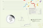 1/2 Unze Silbermünze Australien Happy Birthday 2026 - polierte Platte - coloriert - Coincard