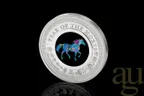 1 Unze Silbermünze Australien Lunar III Opal Pferd 2026 - polierte platte