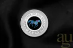 1 Unze Silbermünze Australien Lunar III Opal Pferd 2026 - polierte platte