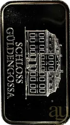 10 Gramm Silberbarren Schloss Güldengossa