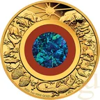 1 Unze Goldmünze Wonders of Australia Opal  - The Outback 2026 - polierte Platte