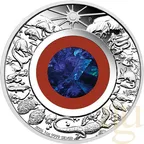 1 Unze Silbermünze Wonders of Australia Opal - The Outback 2026 - polierte Platte