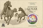 1 Unze Silbermünze Australien Lunar III Pferd 2026 ANDA Special coloriert - Coincard