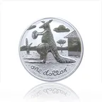 1 Unze Silbermünze Australien Känguru 2008 (RAM)