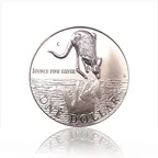 1 Unze Silbermünze Australien Känguru 1997 (RAM)