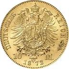 10 Mark Goldmünze Karl König von Württemberg