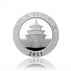 5 Unzen Silbermünze China Panda 2011 proof