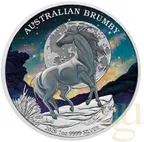 1 Unze Silbermünze Australien Brumby 2026 - coloriert