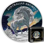 1 Unze Silbermünze Australien Brumby 2026 - coloriert
