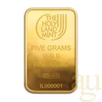 5 Gramm Goldbarren The Holy Land Mint - Dove of Peace