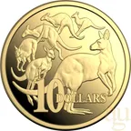 1/10 Unze Goldmünze Australien RAM Känguru 2026 - polierte Platte