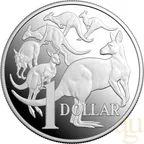 1 Unze Silbermünze Australien Känguru 2026 (RAM) - polierte Platte