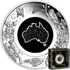1 Unze Silbermünze Australien Opal Great Southern Land Nocturnal - Matrix 2026 - polierte Platte